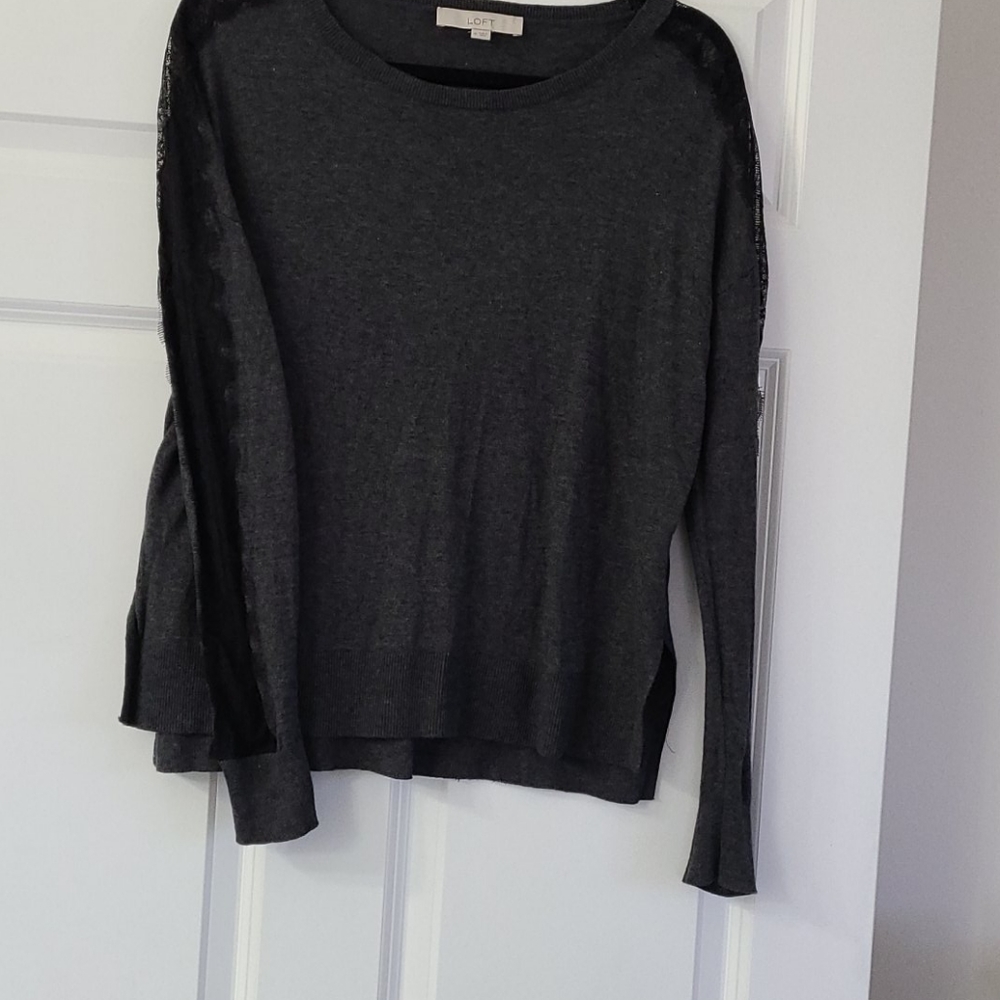 Loft lace trim sweater